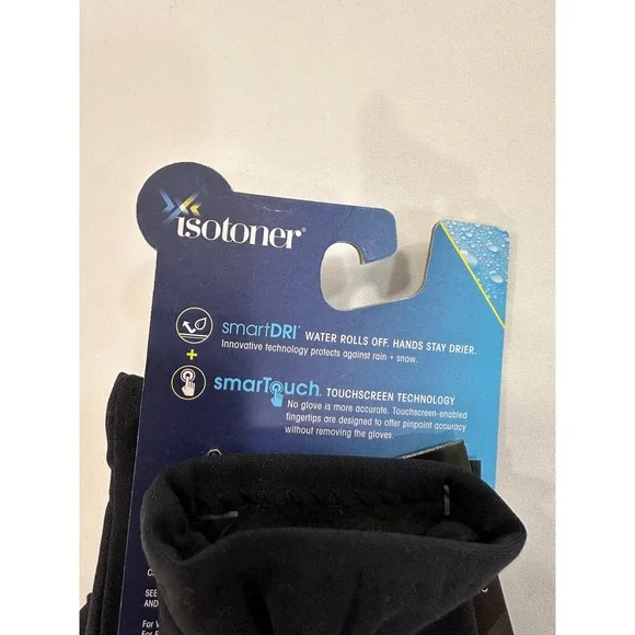 Isotoner smartDRI smartTouch Gloves Women S/M Black Thinsulate - Picture 5 of 5